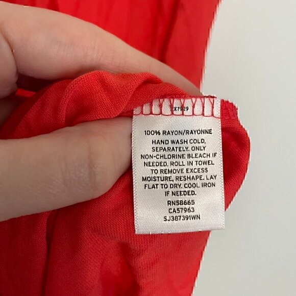 NEW NWT SEJOUR Plus Size Twisted Front Top Coral Red / Pink Short Cap Sleeve 2X - Picture 9 of 11